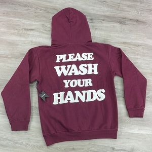 TALENTLESS- PLEASE WASH YOUR HANDS ZIP HOODIE